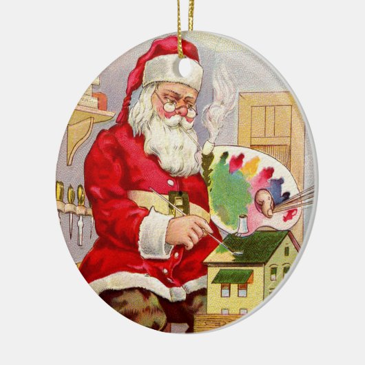  Santa's Workshop Keramisch Ornament (Links)