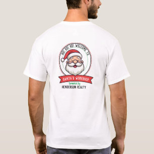 Santa's Workshop Kleine Helper Elf gepersonaliseer T-shirt