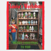 Santa's Workshop Nutcrackers Fleece Blanket Deken (Voorkant)