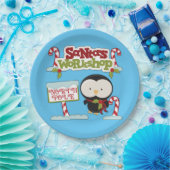 Santa's Workshop Penguin Papieren Bordje (Feest)