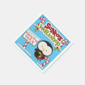 Santa's Workshop Penguin Servetten (Hoek)