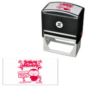 Santa's Workshop Penguin Zelfinktende Stempel (In situ)