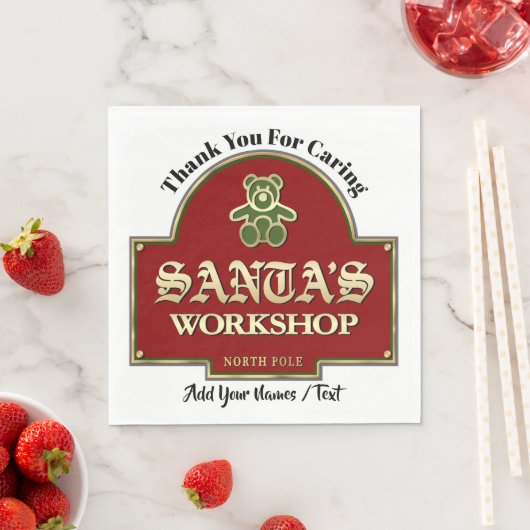 Santa's Workshop Servetten (Insitu)