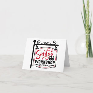 Santa's Workshop Sign Kaart