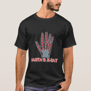 Santas XRay Candy Cane Holiday Kerstradiolog T-shirt