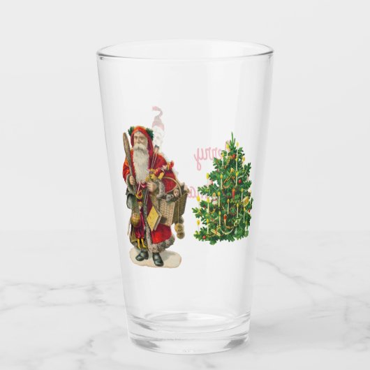 Santas Ye Vieux verre à pinte de Noël - Nostalgiqu (Devant)