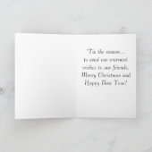 Santa's Zeppelin - Amerikaans patriottisme Feestdagen Kaart (Binnen)