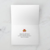 Santa's zwarte labrador feestdagen kaart (Binnen)