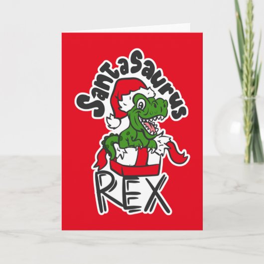Santasaurus Rex Kaart (Voorkant)