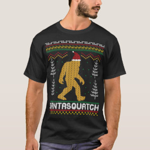 Santasquatch Bigfoot Sasquatch Ugly KerstSwea T-shirt