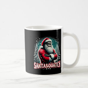 Santasquatch Grappige Bigfoot Kerstman Kerst Kunst Koffiemok