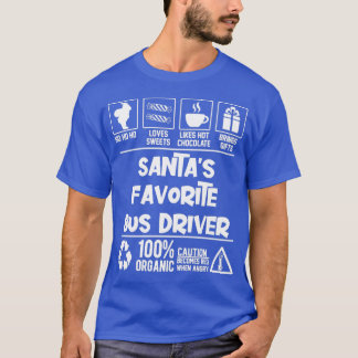 Santax27s Favoriete busbestuurder Kerstmis HO HO T-shirt