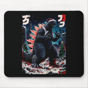 Santazilla Japans Monster Kaiju Dinosaur Kerstmis Muismat