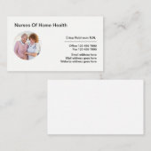 Santé à domicile Cartes de visite de soins infirmi (Devant / Derrière)
