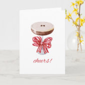 Santé! Carte de vacances Espresso Martini (Fleur jaune)