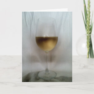 Santé! Carte de voeux Chardonnay