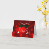 Santé! Carte Vin Blanc (Fleur jaune)