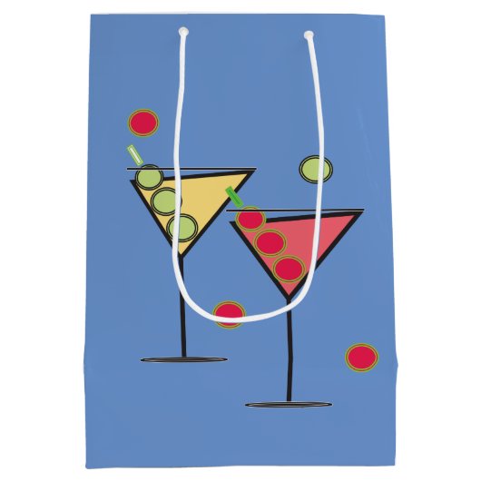 Santé! Cocktails Sac cadeau moyen (Dos)