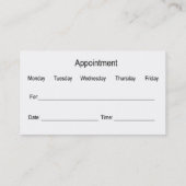 Santé des femmes Cartes de visite Médicales de nom (Dos)