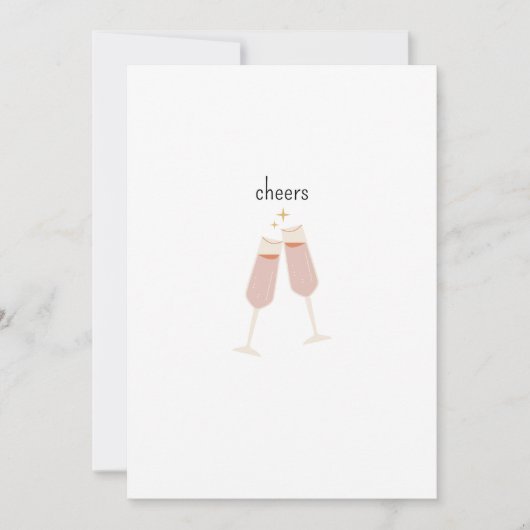 Santé ! Invitation à faire la fête. (Devant)