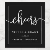 Santé | Mariage Favor Vins Étiquettes (Étiquettes simples)