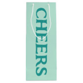 Santé! Sac cadeau de vin Light Aqua (Dos)