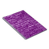 Santé Texte multilangue Vos couleurs Carnet (Côté Droit)