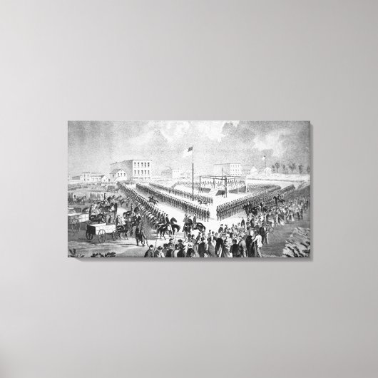 Santee Sioux, Mankato, Minnesota, 186 Canvas Afdruk (Voorkant)