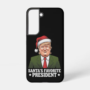 Sante's favoriete president grappige Trump kerstmi Samsung Galaxy Hoesje