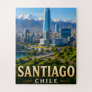 Santiago Andes Skyline en Chileense Elegantie Legpuzzel