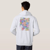 Santiago Chile City Map Hoodie (Achterkant volledig)