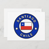 Santiago Chili Briefkaart (Voorkant / Achterkant)