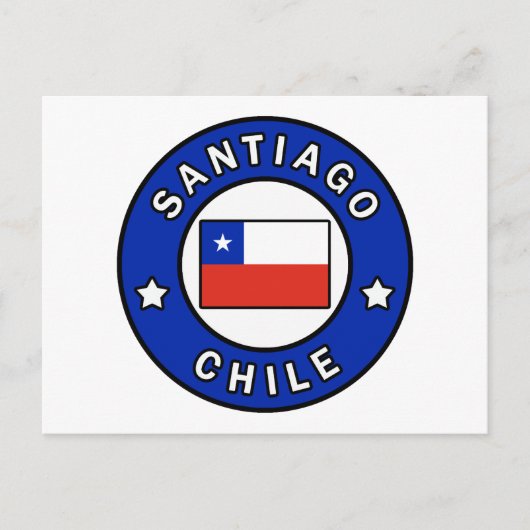 Santiago Chili Briefkaart (Voorkant)