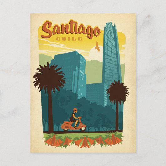 Santiago, Chili Briefkaart (Voorkant)