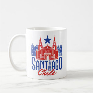 Santiago Chili Chileense Souvenir Travel Vacation Koffiemok