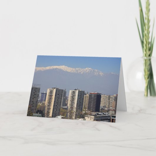 Santiago, Chili Kaart (Voorkant)