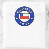 Santiago Chili Ronde Sticker (Tas)