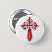 Santiago Cross Ronde Button 5,7 Cm (Voorkant /achterkant)