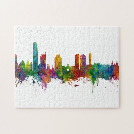 Santiago de Chili Skyline Legpuzzel (Horizontaal)