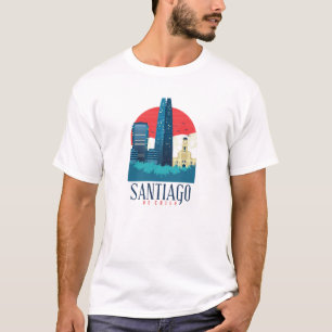 Santiago de ChilVintage Skyline T-shirt