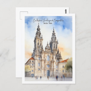 Santiago de Compostela Galicia Beroemde Reisplaats Briefkaart