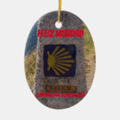 Santiago de Compostela Keramisch Ornament (Voorkant)