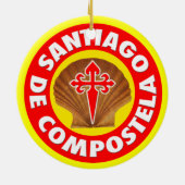 Santiago de Compostela Keramisch Ornament (Achterkant)