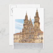 Santiago de Compostela Westerne gevel. Spanje Briefkaart (Voorkant / Achterkant)