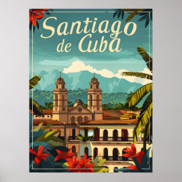 Santiago de Cuba: ritmische ziel van het Caribisch Poster