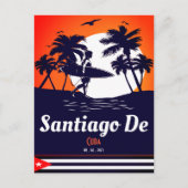 Santiago de Cuba  Souvenirs Palm Tree Briefkaart (Voorkant)