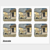 Santiago de Cuba Street Scene Vierkante Sticker (Vel)