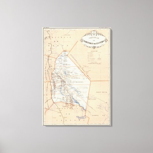 Santiago del Estero, Argentinië Canvas Afdruk (Voorkant)