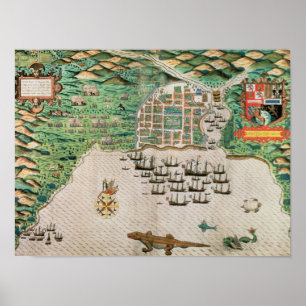Santiago, Kaapverdië, 1589 Poster