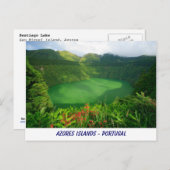 Santiago Lake, Azoren Briefkaart (Voorkant / Achterkant)